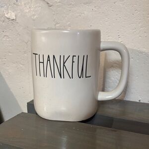 Rae Dunn White Thankful Mug